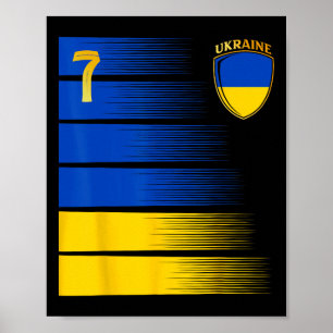 Ukraine-Flagge Ukrainische Stolzliebhaber 4  Poster
