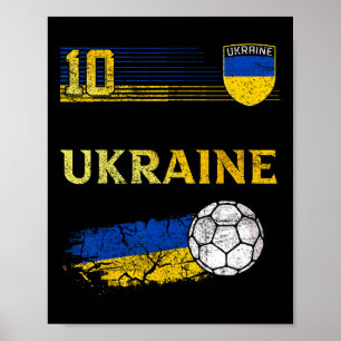 Ukraine-Flagge Ukrainische Stolzliebhaber Poster