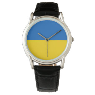 Ukraine Flagge Ukrainisches Patriotisches Armbanduhr