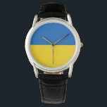 Ukraine Flagge Ukrainisches Patriotisches Patrioti Armbanduhr<br><div class="desc">Die Flagge der Ukraine Produkte für ukrainische Patrioten.</div>