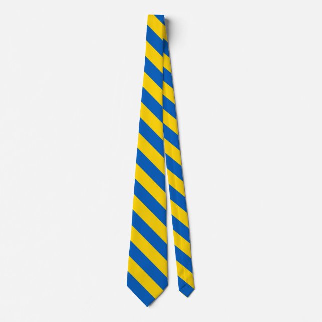 Ukraine Flagge Ukrainisches Patriotisches Patrioti Krawatte (Vorderseite)