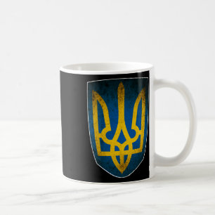 Ukraine-Flagge und Trident Ukrainisch 1 Kaffeetasse