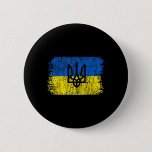 Ukraine-Flagge Vintage Männer Frauen Kinder Ukrain Button