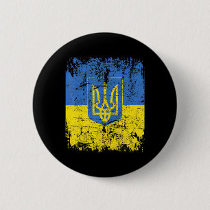 UKRAINE Flagge Vintage Männer Frauen Kinder UKRAIN Button