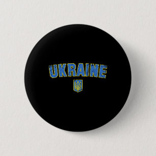 Ukraine-Flagge Vintage Männer Frauen Kinder Ukrain Button