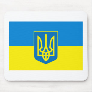 Ukraine-Flagge w COA Mousepad
