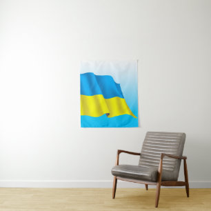 Ukraine-Flagge Wandteppich
