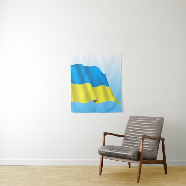 Ukraine-Flagge Wandteppich (Beispiel)