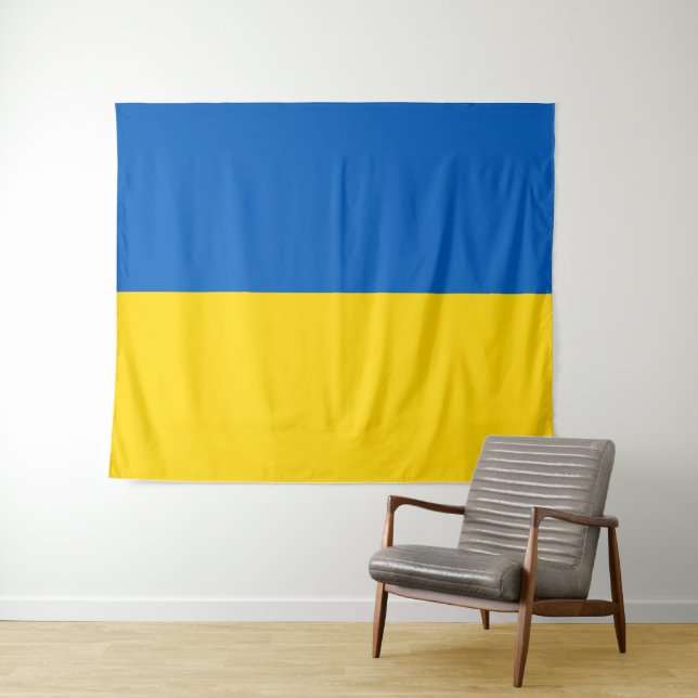 Ukraine-Flagge Wandteppich (Beispiel (Horizontal))