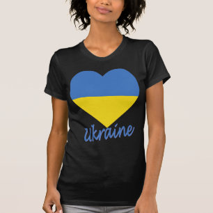 Ukraine-Flaggen-Herz T-Shirt
