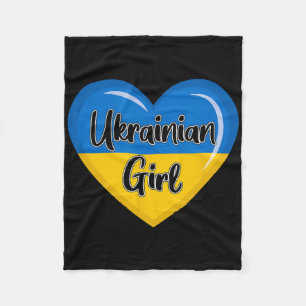 Ukraine-Flaggen-Shirt für Frauen Ukrainisches Mädc Fleecedecke