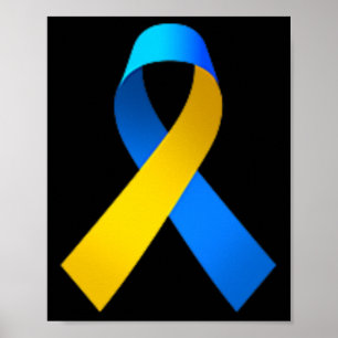Ukraine-Flaggenband Ukrainische Nationalflagge Far Poster