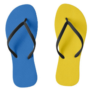 Ukraine Flaggenblau Gelb Ukrainisch Flip Flops