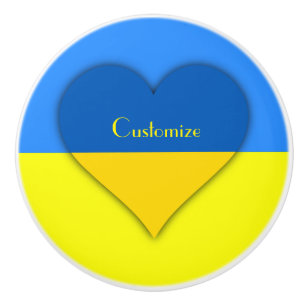 Ukraine Flaggenblau-Gelber Thunder_Cove Keramikknauf