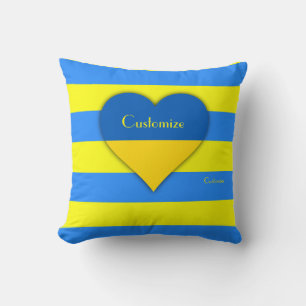Ukraine Flaggenblau-Gelber Thunder_Cove Kissen