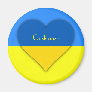Ukraine Flaggenblau-Gelber Thunder_Cove Magnet