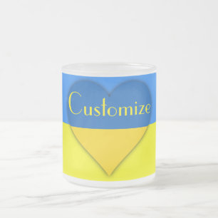 Ukraine Flaggenblau-Gelber Thunder_Cove Mattglastasse