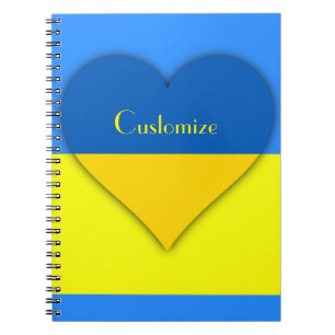 Ukraine Flaggenblau-Gelber Thunder_Cove Notizblock