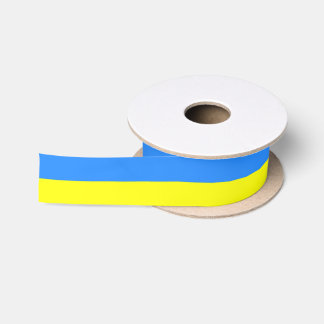 Ukraine Flaggenblau-Gelber Thunder_Cove Satinband