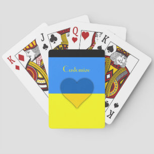 Ukraine Flaggenblau-Gelber Thunder_Cove Spielkarten