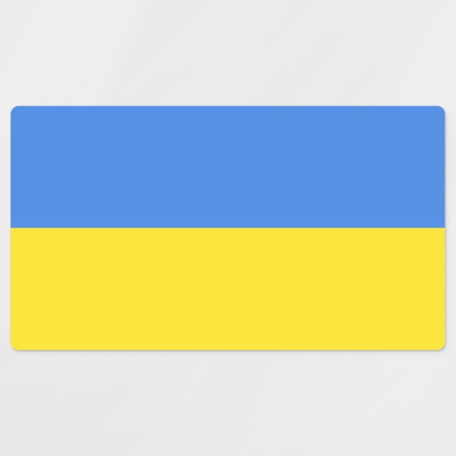 Ukraine - Flaggenfreiheit Etiketten (Design 1)