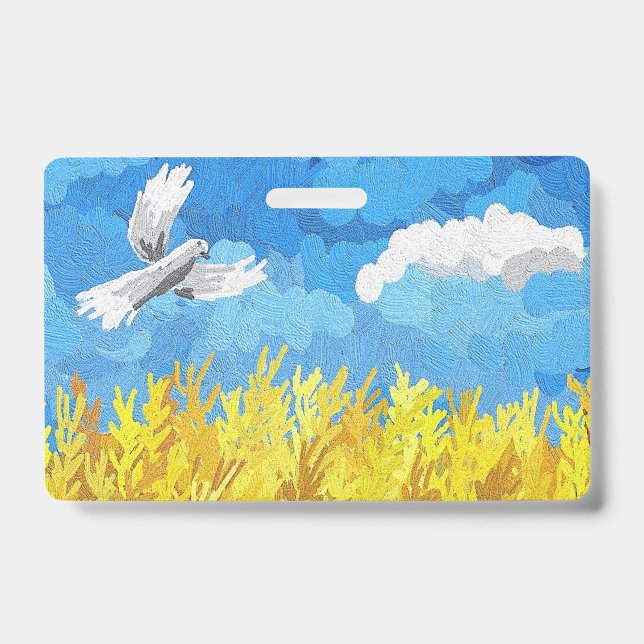 Ukraine Flaggenlandschaft Ausweis (Vorderseite)