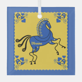 Ukraine Folkkunst Ornament Aus Glas
