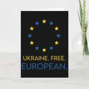 Ukraine. Frei. Europäisch. - Zukunft in Europa unt Karte