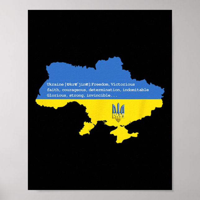 Ukraine Freiheit  Poster (Vorne)