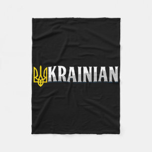 Ukraine Frieden Heimat Flagge Ukrainisch Ukrainisc Fleecedecke