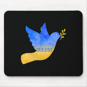 Ukraine Friedens Taube Ich stehe mit der Ukraine-F Mousepad