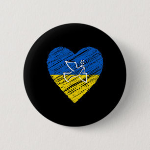 Ukraine Friedens Taube Liebe Stopp Krieg Konflikt Button