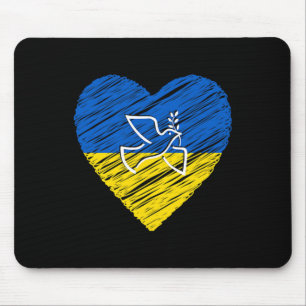Ukraine Friedens Taube Liebe Stopp Krieg Konflikt Mousepad