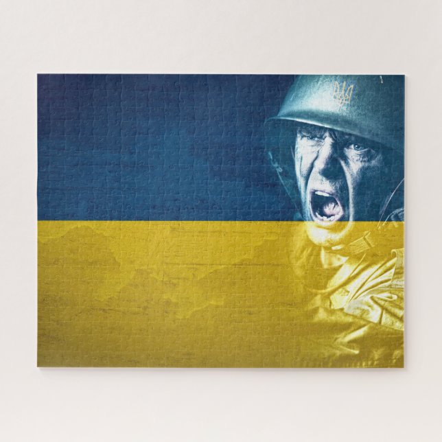 Ukraine Friedenssoldat im Krieg (Horizontal)