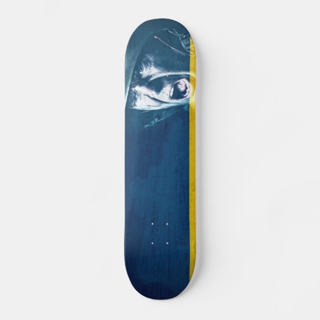 Ukraine Friedenssoldat im Krieg Skateboard (Vorderseite)