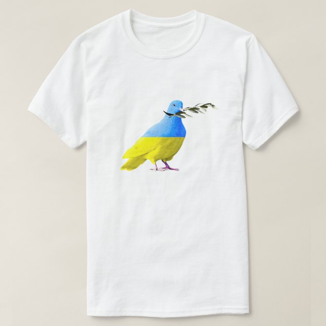 Ukraine - Friedenstruppe - ukrainische Flagge - Fr T-Shirt (Design vorne)