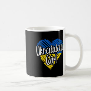 Ukraine Für Mädchen Ukrainisches Herz Flagge Für F Kaffeetasse