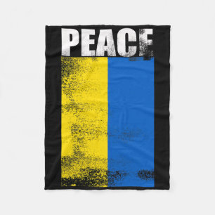 Ukraine Für Männer Flagge Frieden Steht Mit Unkrai Fleecedecke