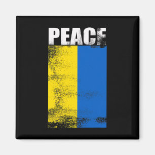 Ukraine Für Männer Flagge Frieden Steht Mit Unkrai Magnet