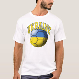 Ukraine-Fußball-Ball-T - Shirt