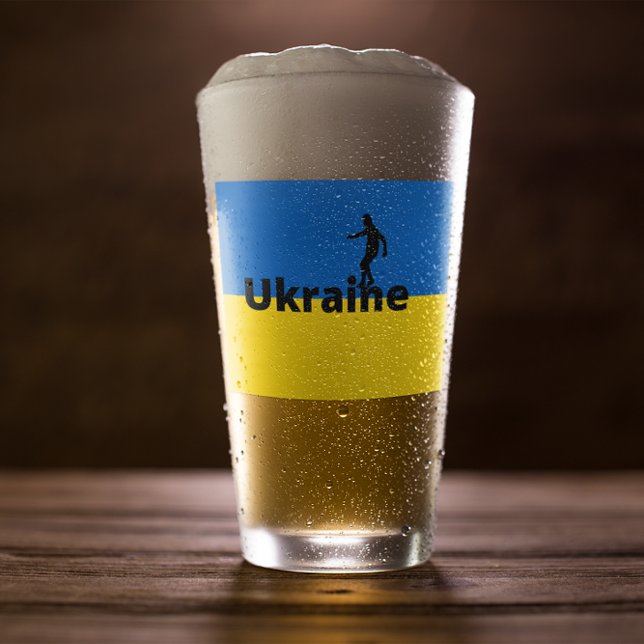 Ukraine Fußball Glas (Von Creator hochgeladen)