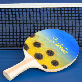 Ukraine Geometrie Maschenmuster Blume Ihr Name Tischtennis Schläger