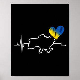 Ukraine Geschenkflagge Ukraini Kiew Ukrainisch Ukr Poster