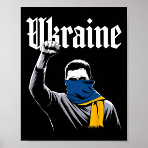 Ukraine Geschenkflagge Ukraini Kiew Ukrainisch Ukr Poster