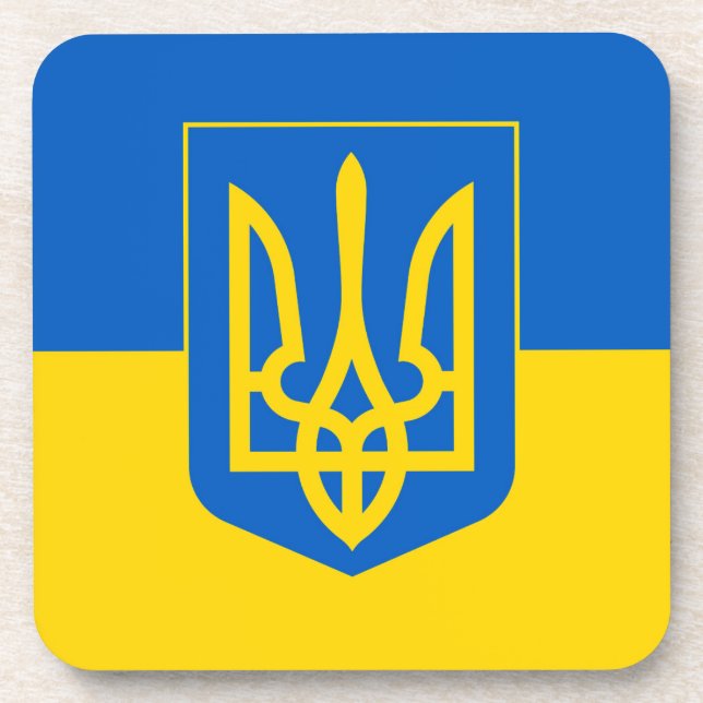 Ukraine Getränkeuntersetzer (Vorderseite)