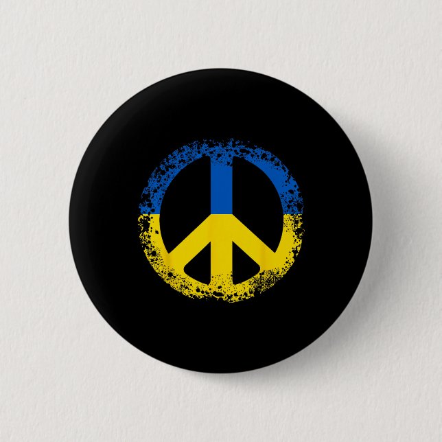 Ukraine Gift Flag Ukraini Kyiv Ukrainian Ukrajina  Button (Vorderseite)