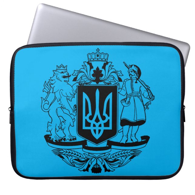 Ukraine Größeres Wappen Laptopschutzhülle (Vorderseite)