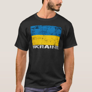 Ukraine Grunge Fahne T-Shirt