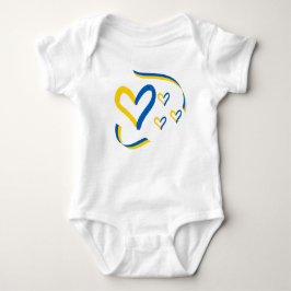 Ukraine Herz Baby Bodysuit Strampler