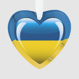 Ukraine Herz Ornament